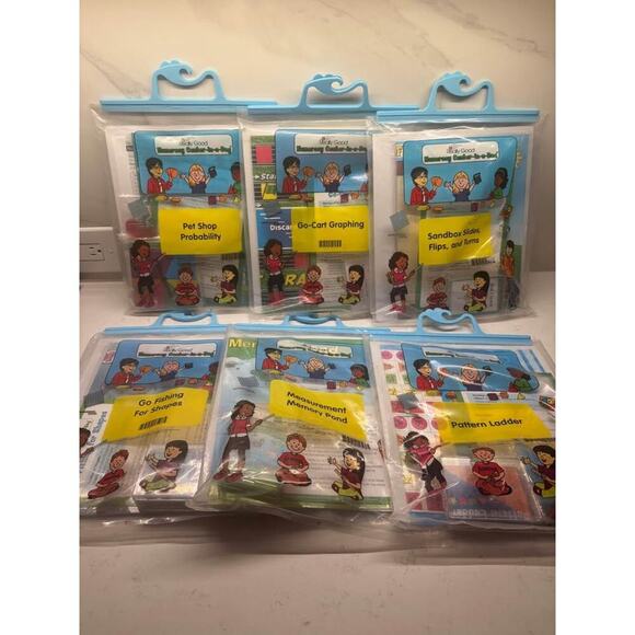 Really Good Stuff Elementary Educational Math Numeracy Center-In-A-Bags - Picture 1 of 4